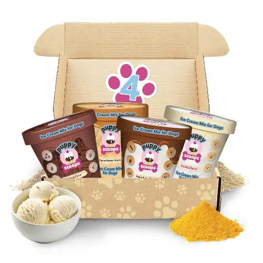 Puppy Scoops - Ice Cream Mix, 4.65oz, 4pk
